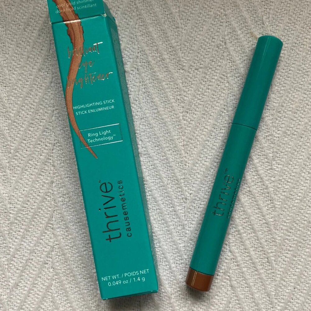 THRIVE CAUSEMETICS Brilliant Eye Brightener Highlighting Stick in Pili NEW